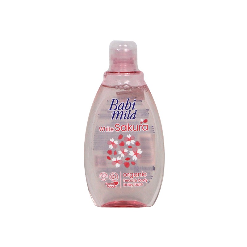Babi Mild White Sakura Head & Body Baby Bath 180ml