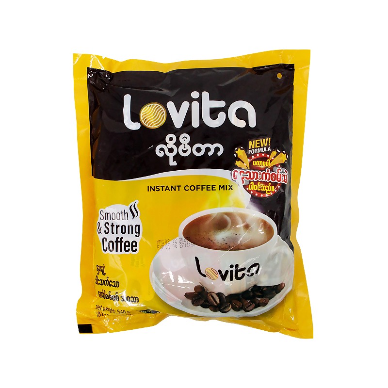 Lovita Smooth & Strong Instant Coffee Mix 18g x 30pcs