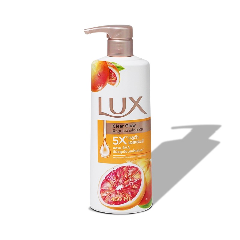 Lux Clear Glow Body Wash 450ml (Grapefruit)