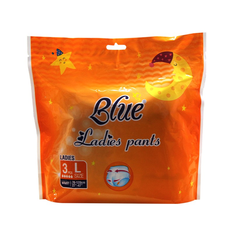 Blue Day Use Sanitary Pant 3pcs (L)