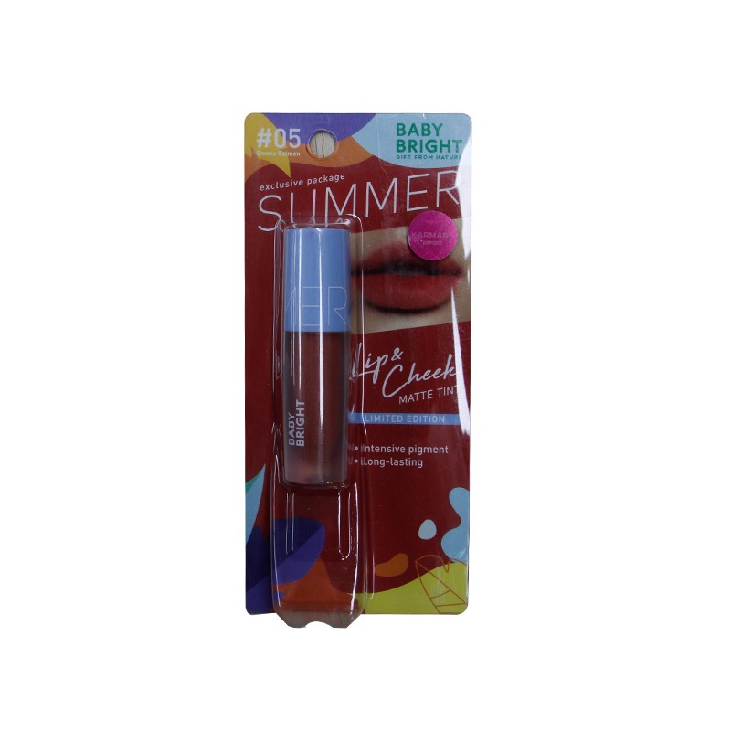 Baby Bright Summer Lip & Cheek Matte Tint (05 Smoke Salmon)