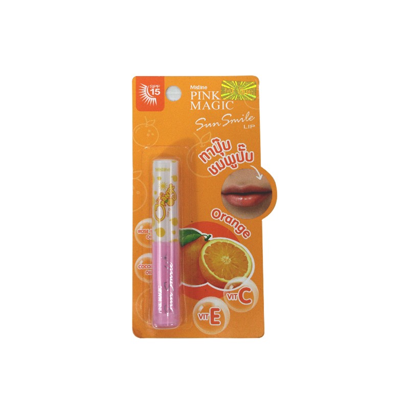Mistine Pink Megic Sun Smile Lip Balm 1.7g (Orange)