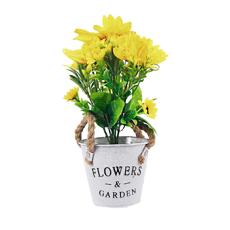 Sunflowers & Garden Pot