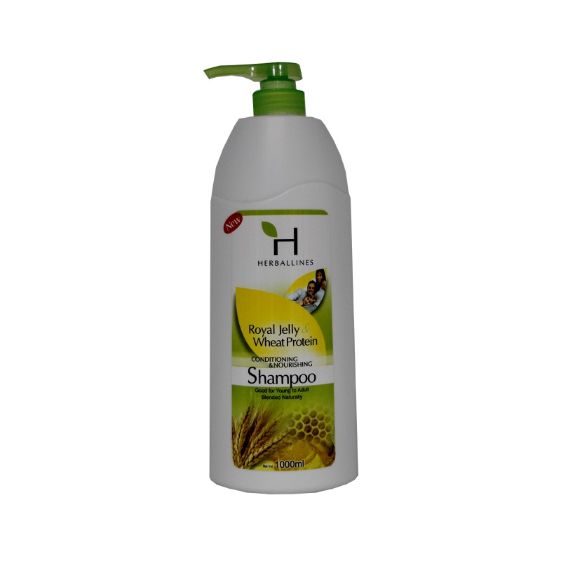 Herballines Royal Jelly & Wheat Protein Shampoo 1000ml