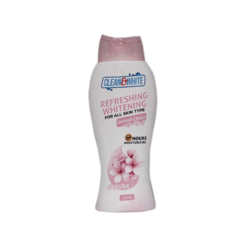 Clean & White Shower Cream 200ml (Sakura)