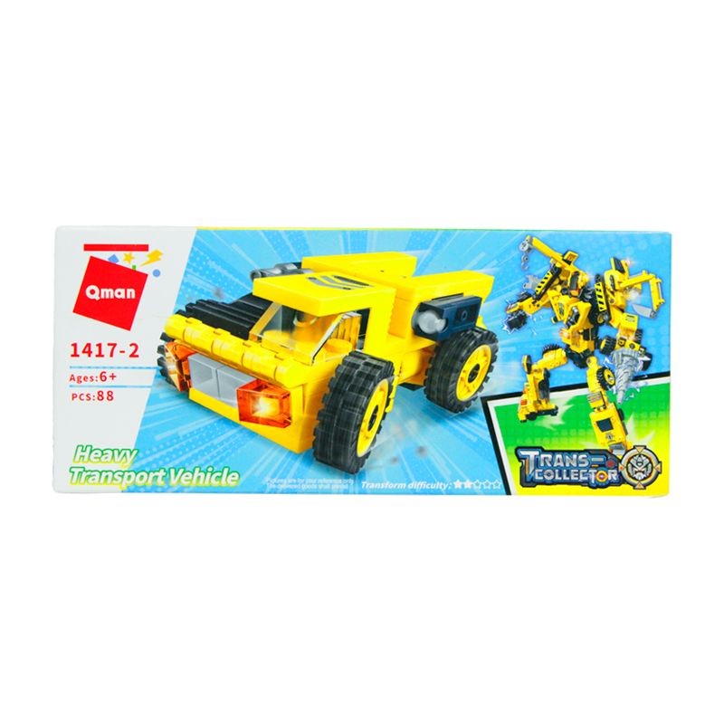 Qman Heavy Transport Vehicle Engineering Mecha 1417 (Ages 6+)