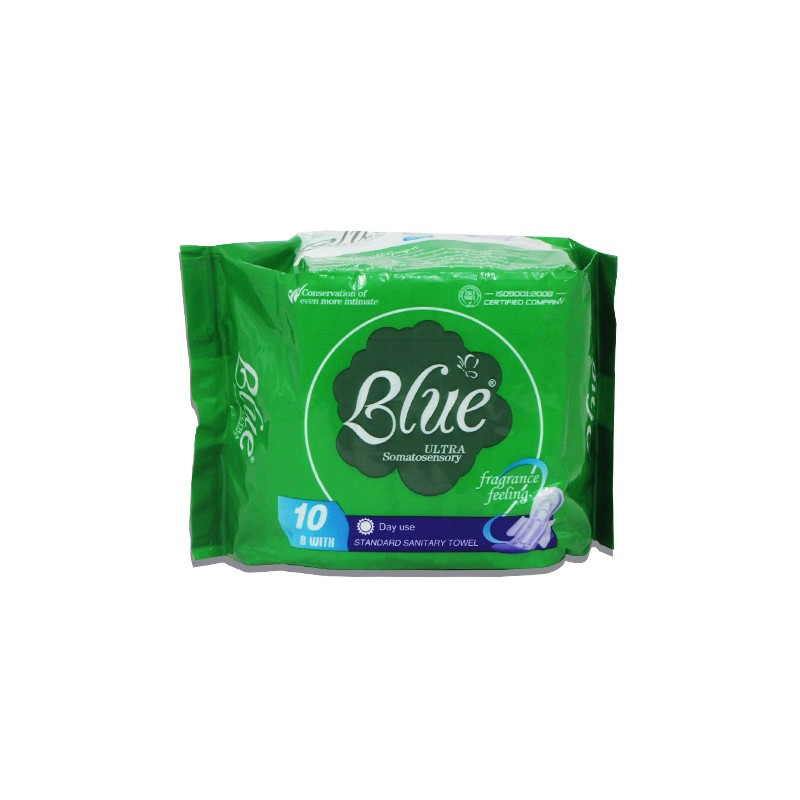 Blue Fragrance Felling Sanitary Pad  245mm-10pcs