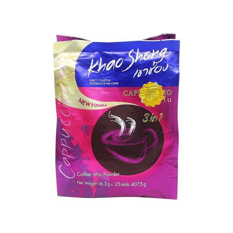 Khao Shong Cappuccino 3 in 1 Coffee Mix 25sticks