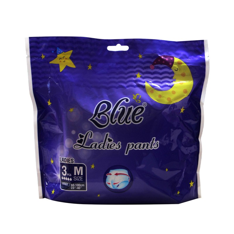 Blue Day Use Sanitary Pant 3pcs (M)