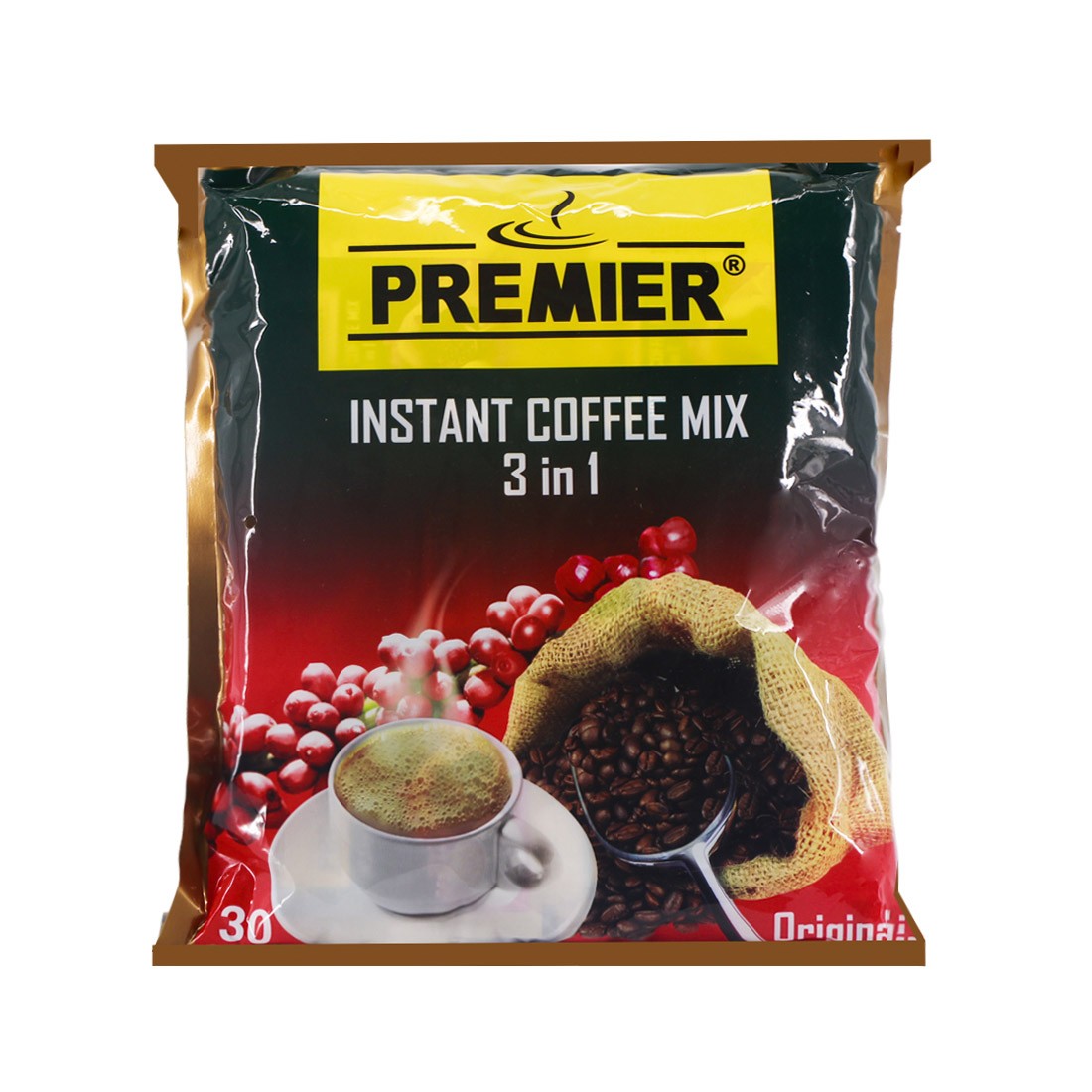 Premier 3 in 1 Instant Coffee Mix 30pcs