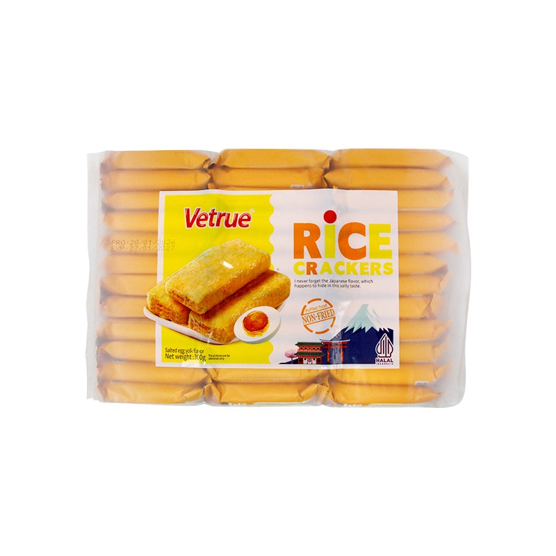 Vetrue Egg Yolk Flavoured Rice Crackers