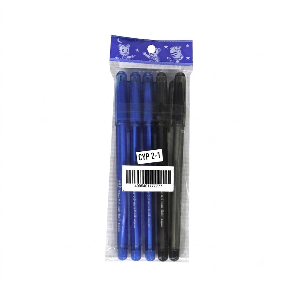 3 Trees Fine 0.5mm Ball Pen 5pcs *CYP2-1