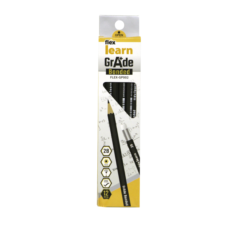 Flex Learn Grade Bonded Pencil 12pcs FLEX-GP002 