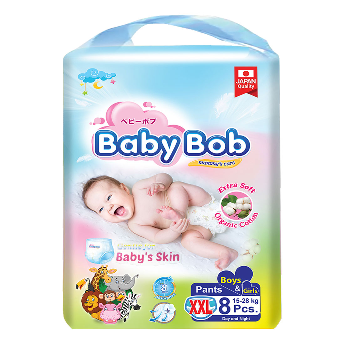 Baby Bob Diaper Pants XXL (8pcs)