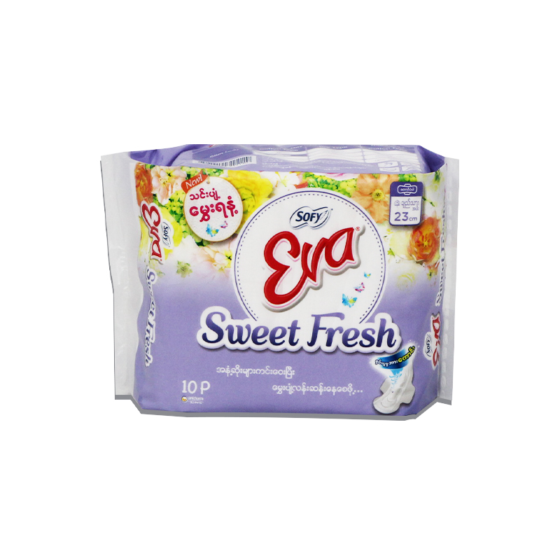 Sofy Eva  Sweet Fresh Wing Slim Purple 23cm (10pcs)