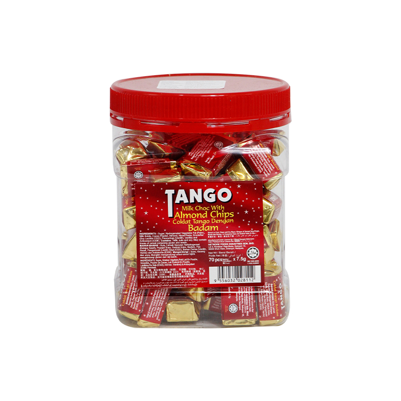 Tango Milk Chocolate With Almond 70pcs