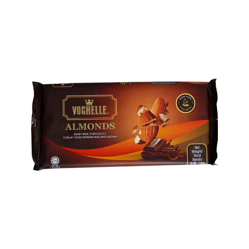 Vochelle Almonds Dairy Milk Chocolate 140g 