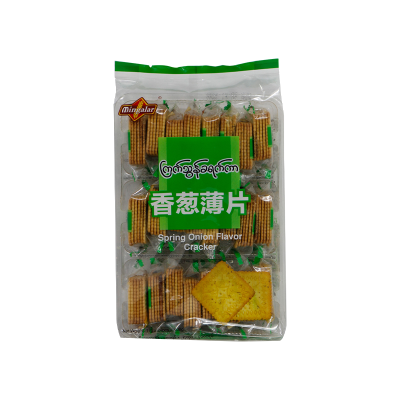 Mingalar Spring Onion Flavor Cracker 408g 