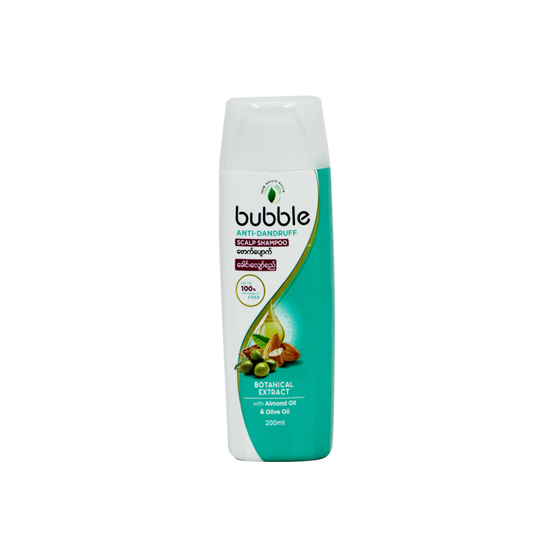 Bubble Anti-Dandruff Shampoo 200ml (Almond Oil & Olive Oil)
