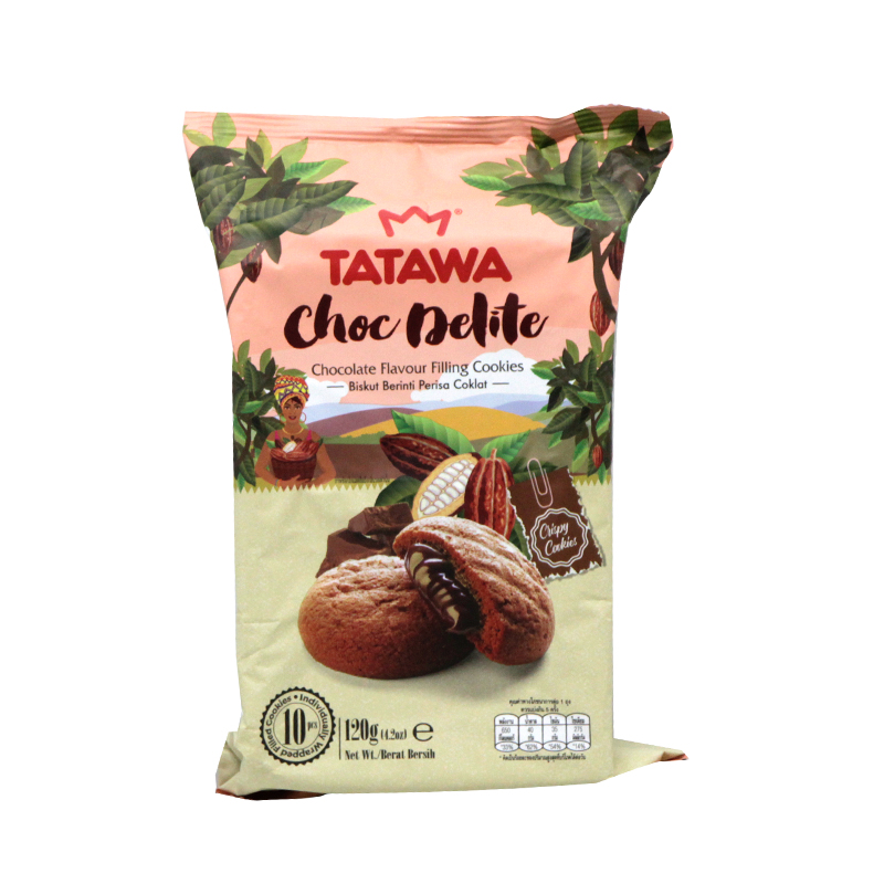 Tatawa Choc Delite Chocolate Cream Cookies 120g