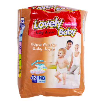Lovely Baby Super Elastic Diaper Pants (12pcs)
