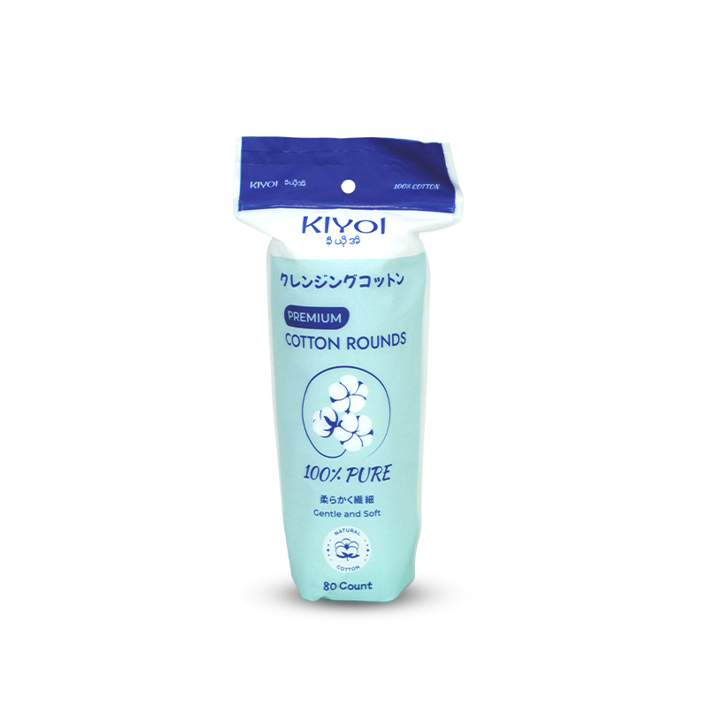 Kiyoi Cotton Pad Round 80pcs