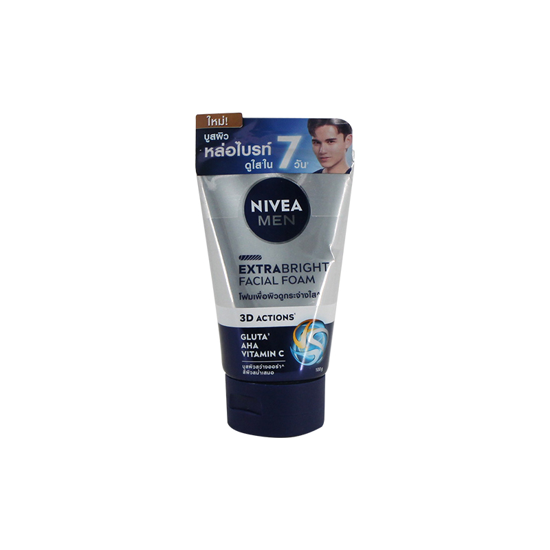 Nivea Men Extra Bright Facial Foam 100g 