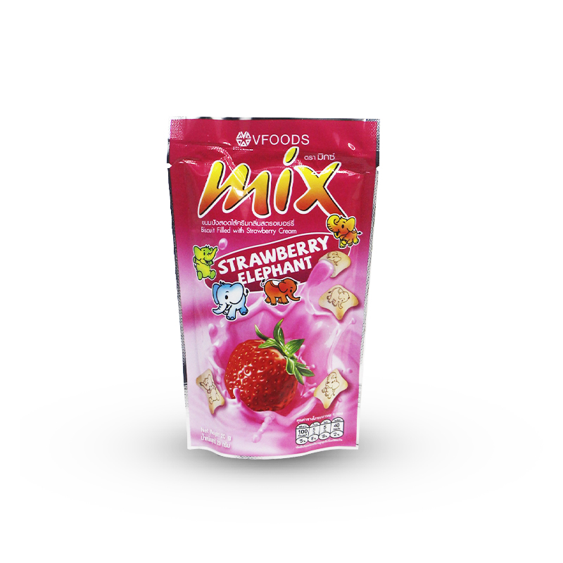 Vfoods Mix Elephant Strawberry Biscuit 30g