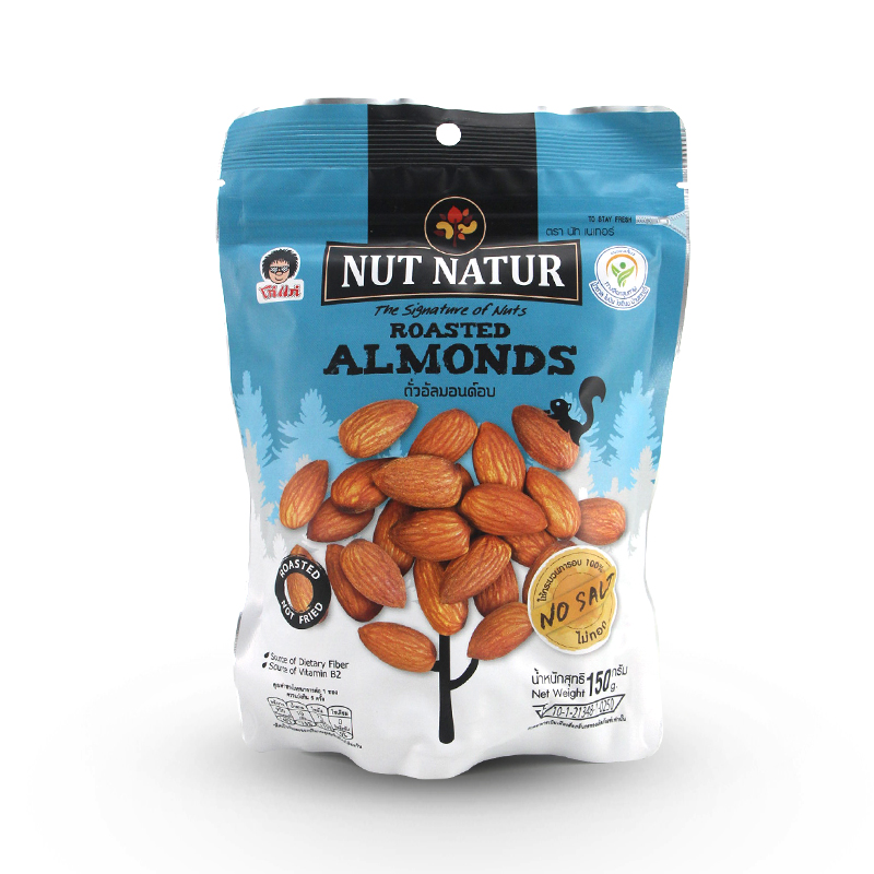 Nut Natur Roasted Almonds 150g (No Salt)