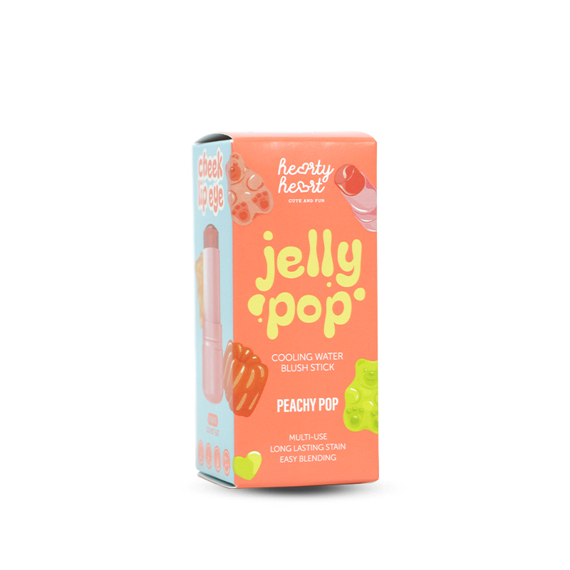 Hearty Heart Jelly Pop Cooling Water Blush Stick Peachy Pop 10g