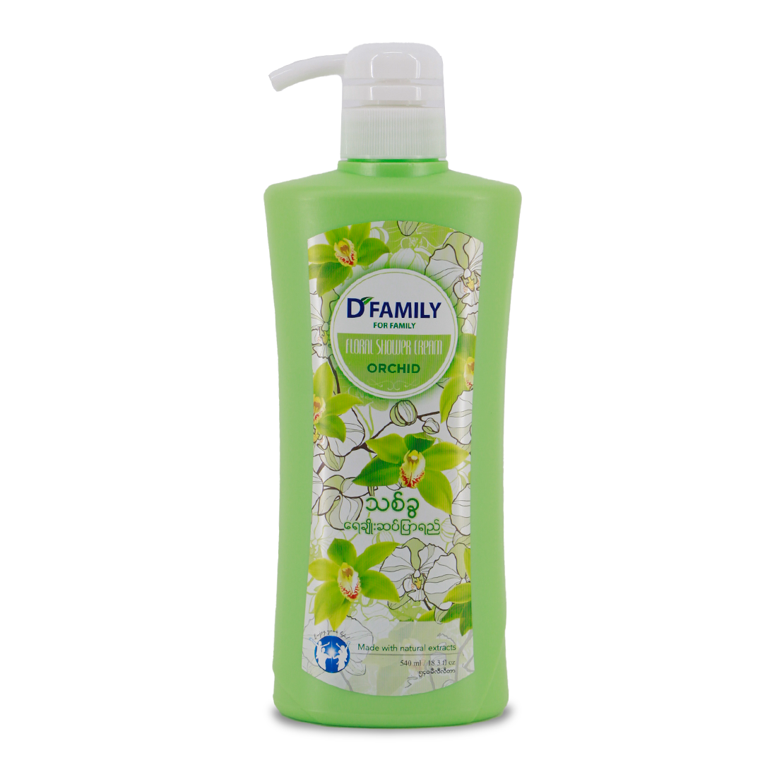D Family Floral Shower Cream (Orchid)540ml