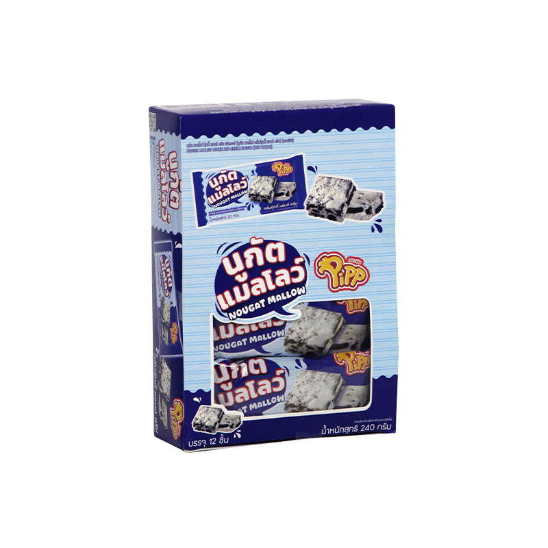 Pipp Nougat Mallow Cookie & Cream Flavor 240g