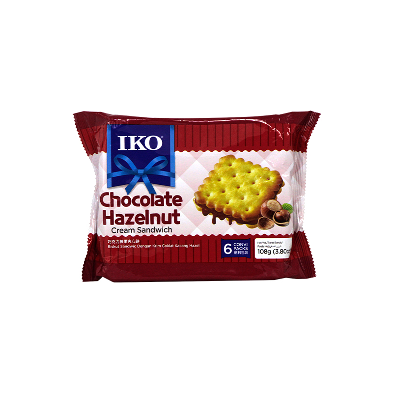 IKO Chocolate Hazelnut Cream Sandwich 108g 