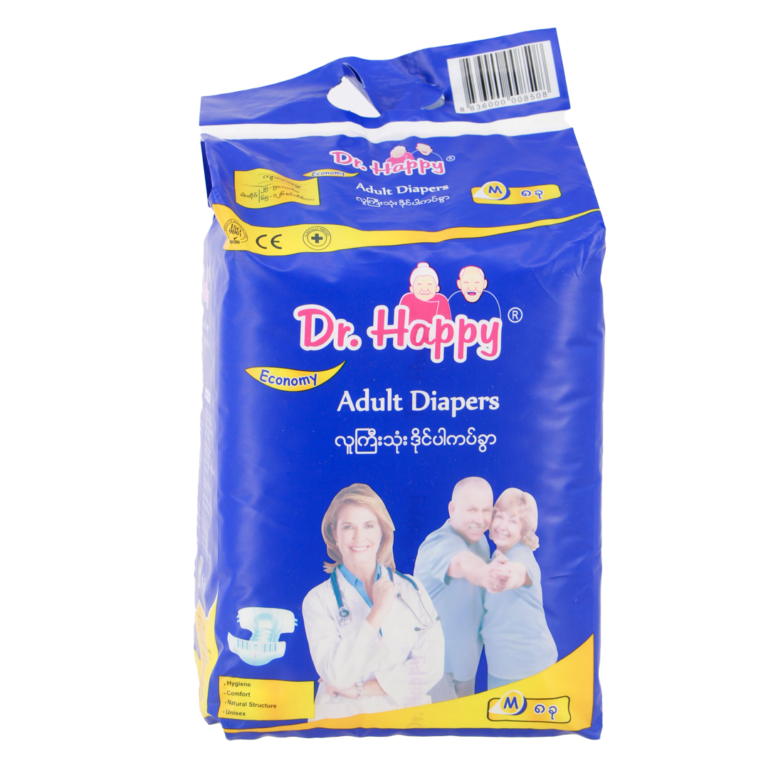 Dr.Happy Adult Diaper  M (8pcs)